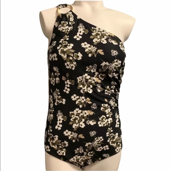 Michael Michael Kors One Shoulder Floral One Piece - Picture 3 of 11